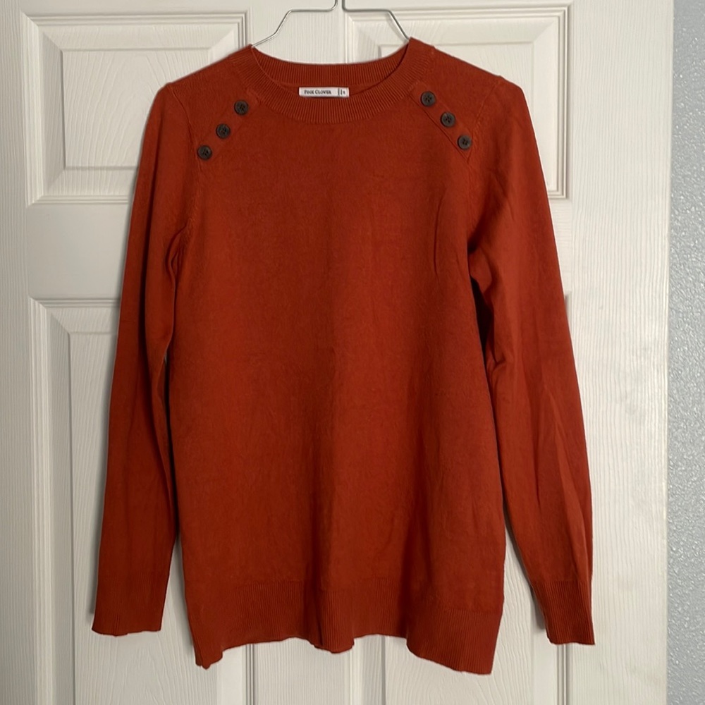 Burnt orange sweater